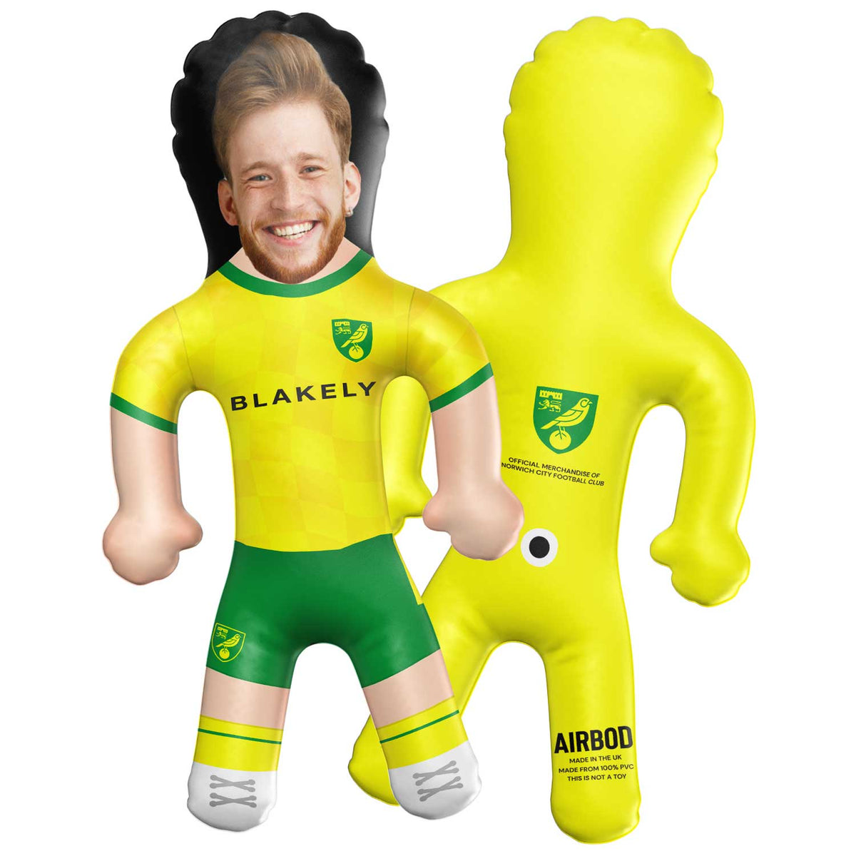 Norwich City Personalised Inflatable