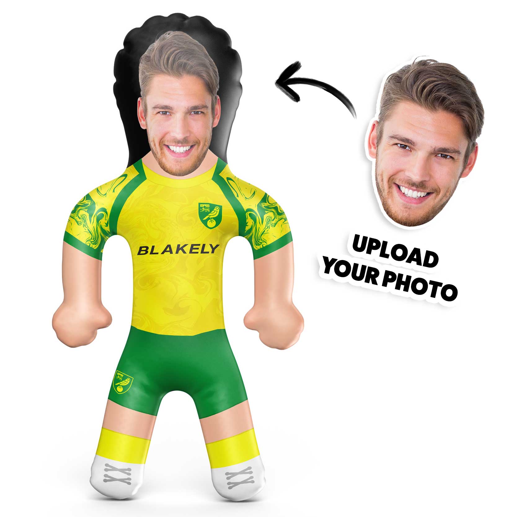 Norwich City Personalised Inflatable