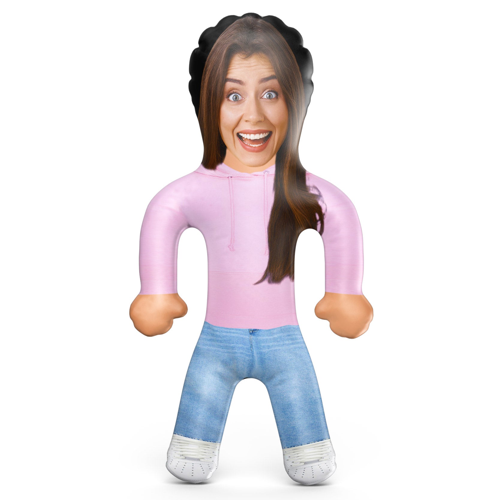 Light Pink Hoodie Girl Inflatable Doll - Girl Blow Up Doll