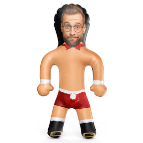 Sexy Christmas Boxers With Bow Tie & Boots Blow Up Doll