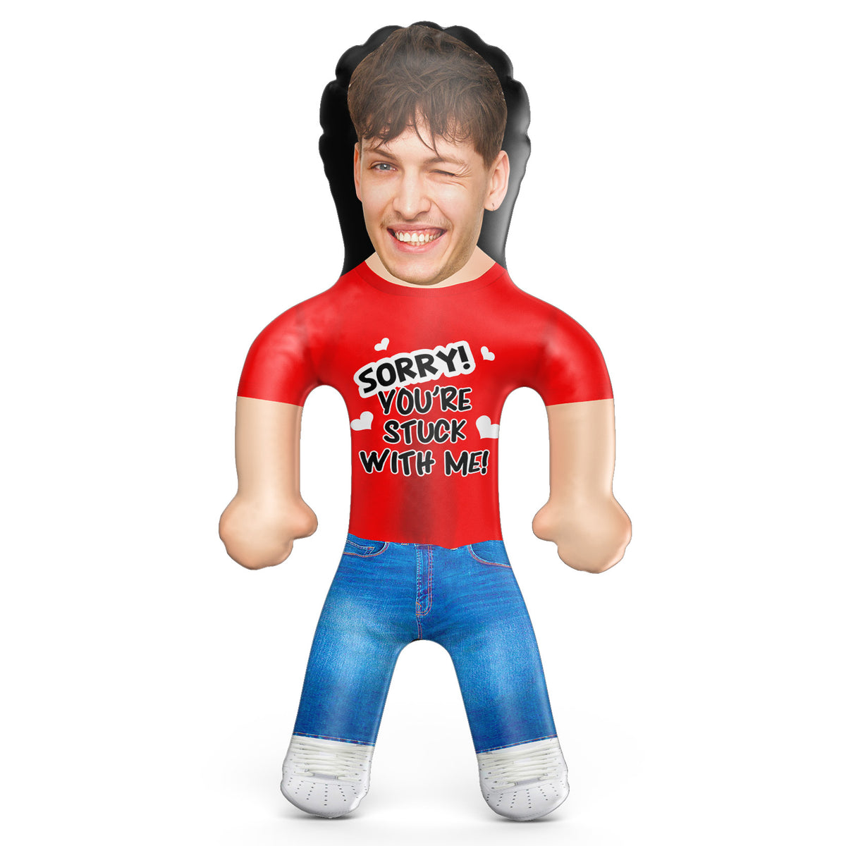 Sorry! You're Stuck With Me Blow Up Doll