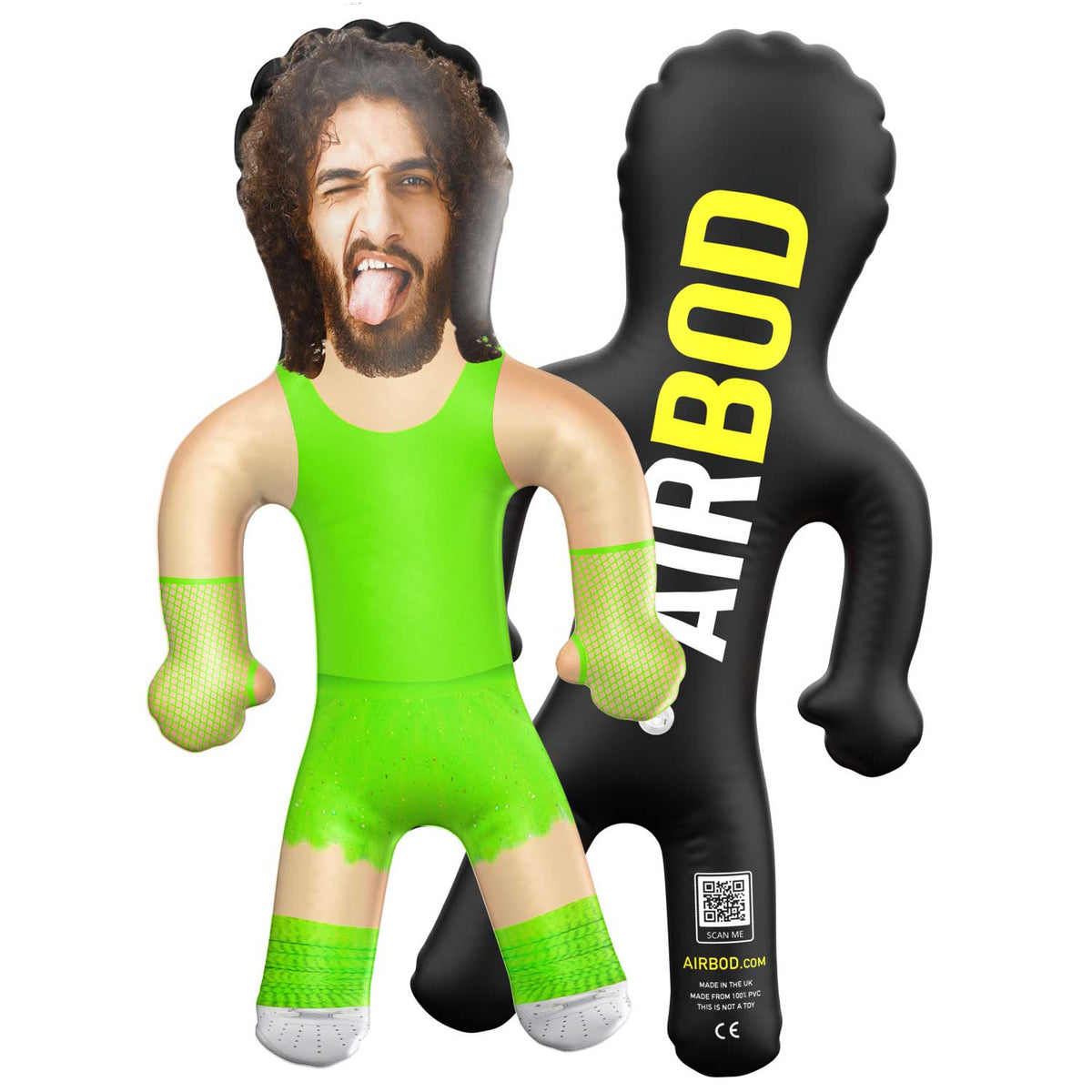 Party Green Neon Tutu Blow Up Doll