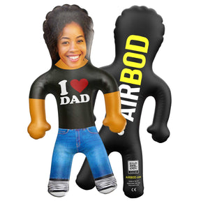I Heart Dad Blow Up Doll