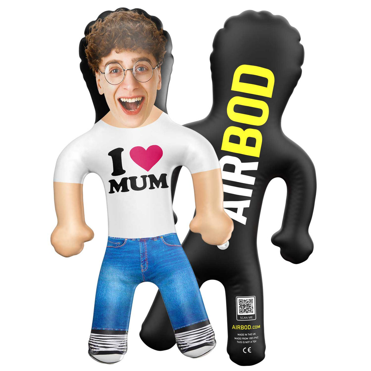 I Heart Mum Blow Up Doll