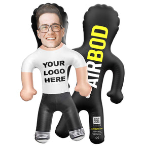 *Your Logo Here* White T-Shirt Blow Up Doll
