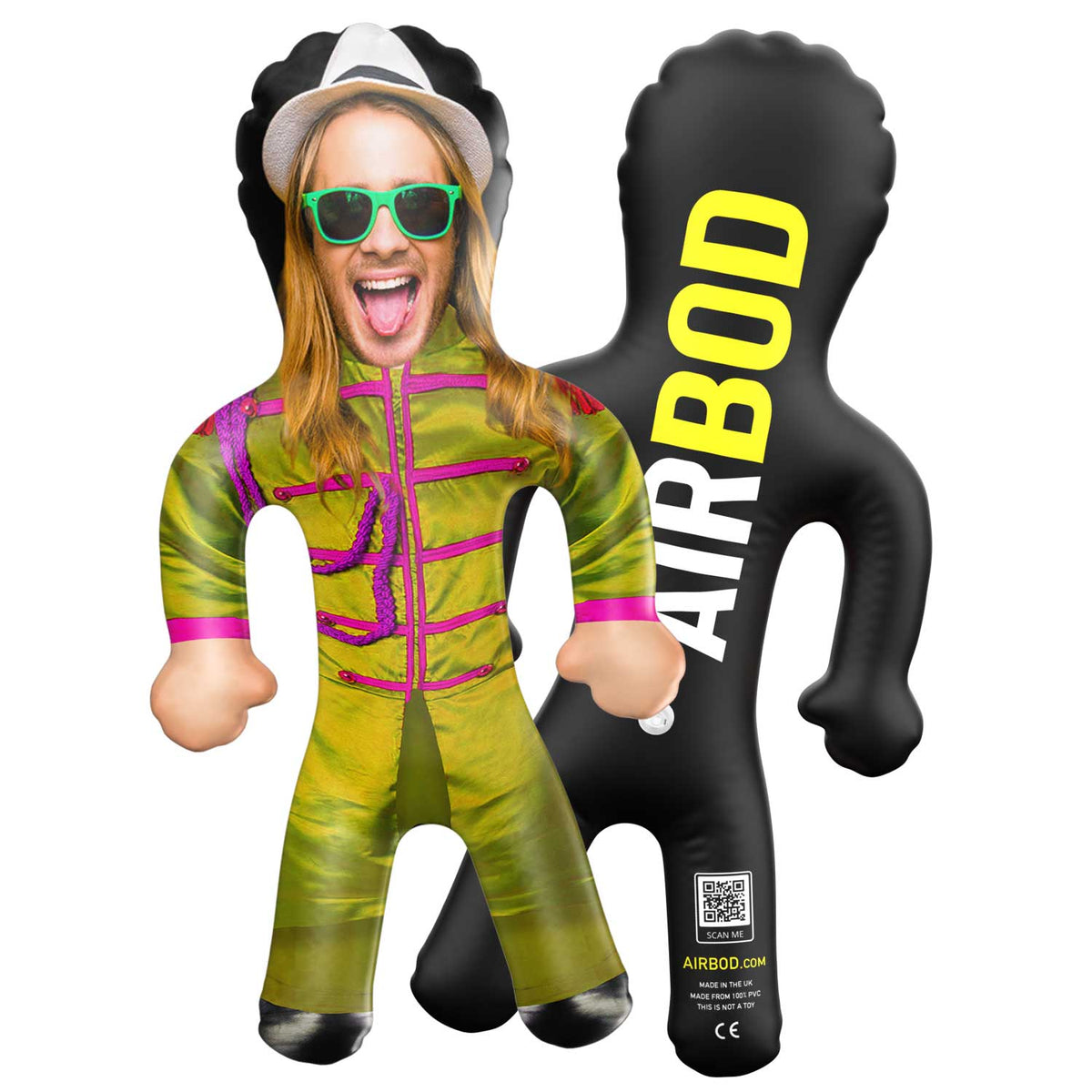 Rock Band Yellow Blow Up Doll
