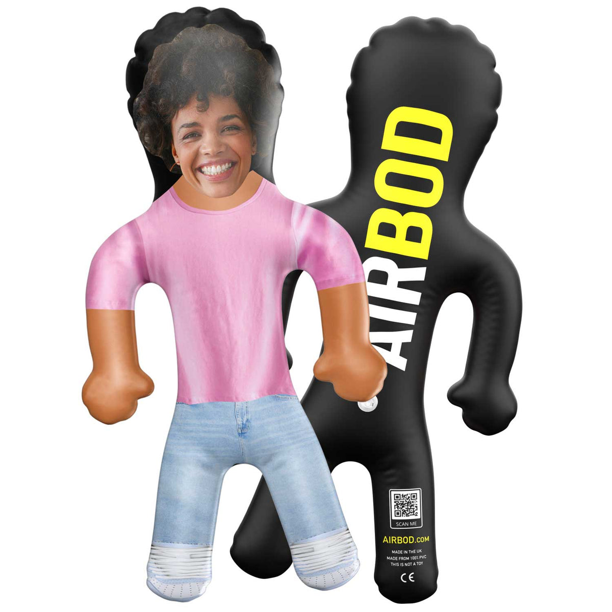 Light Pink Hoodie & Jeans Girl Blow Up Doll